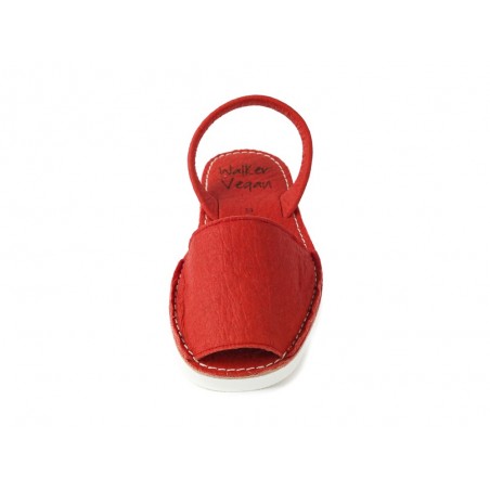 MENORQUINA VEGANA PIÑATEX SUELA FOAM BLANCA