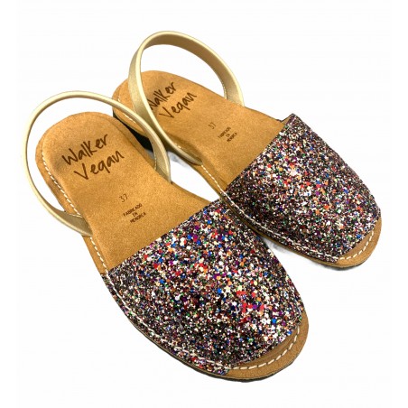 AVARCA VEGANA ANATÓMICA MUJER GLITTER MULTICOLOR