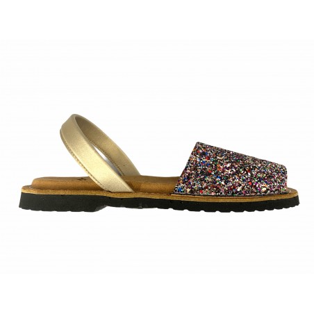 AVARCA VEGANA ANATÓMICA MUJER GLITTER MULTICOLOR